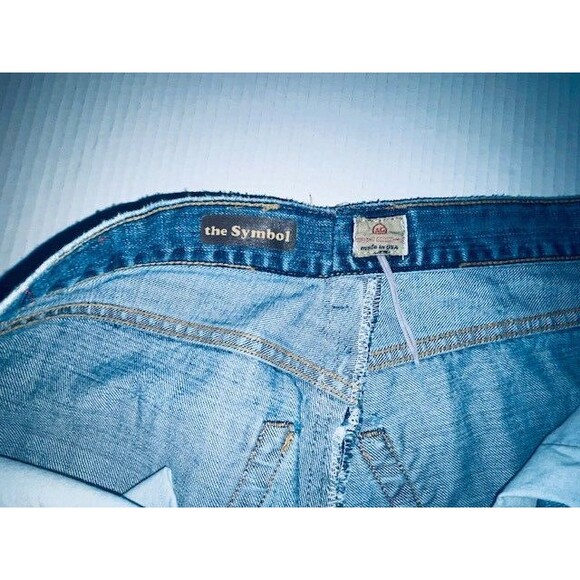 Vintage AG The Symbol Button Fly 100% Cotton Denim Jeans Men's 38X32 Fits 36x30 - Picture 14 of 16